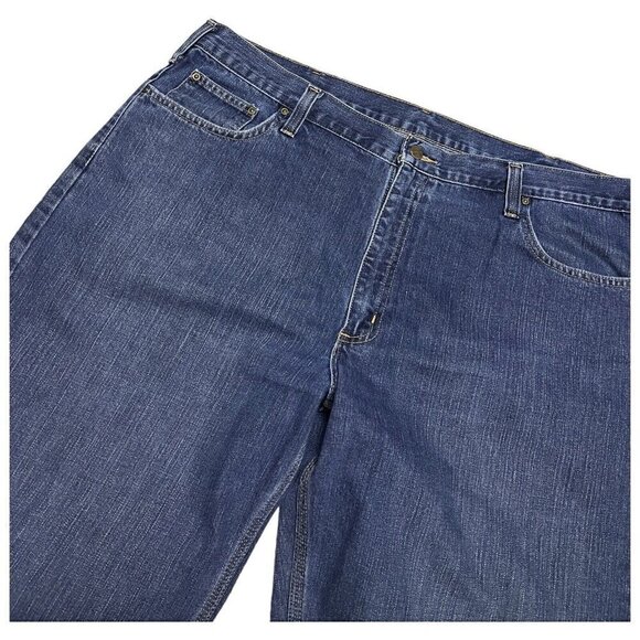 Carhartt Relaxed Fit Blue Cargo Carpenter Designer Work Jeans 42x32 - Picture 6 of 6